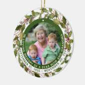 思い出にカスタム愛する母の記念クリスマス セラミックオーナメント (左)