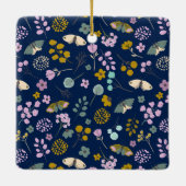 思い出にシンプル愛する蝶の記念贈り物 セラミックオーナメント (裏面)