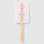 思い出にピンク色の葬式エレガント追悼碑 ハンドファン (裏面)