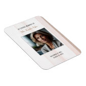 思い出にピンク色の葬式エレガント追悼碑 マグネット (右側)