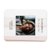 思い出にピンク色の葬式エレガント追悼碑 マグネット (横)