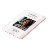 思い出にピンク色の葬式エレガント追悼碑 マグネット (左側)