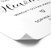 思い出にミニマルな結婚披露宴 ポスター (角)