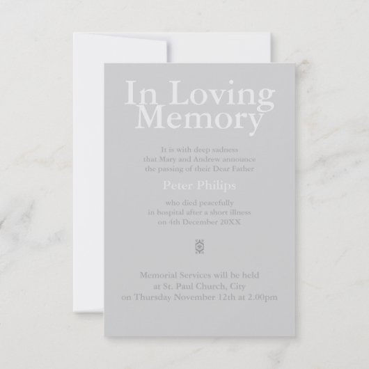 思い出に包まれた冬の雪 招待状 (裏面)