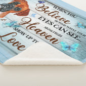 思い出に愛犬の記念ボクサー シェルパブランケット (3/4)