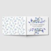 思い出に残された青い山花 ゲストブック (全面)