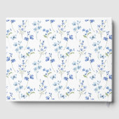 思い出に残された青い山花 ゲストブック (裏面)