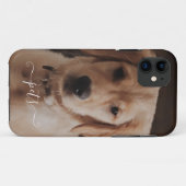 思い出に残るかわいいペットの写真 Case-Mate iPhoneケース (裏面(横))