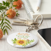 思い出に残るひまわり記念碑 キーホルダー (側面)