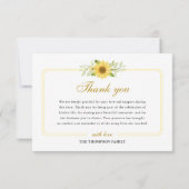 思い出に残るひまわり記念碑 サンキューカード (裏面)