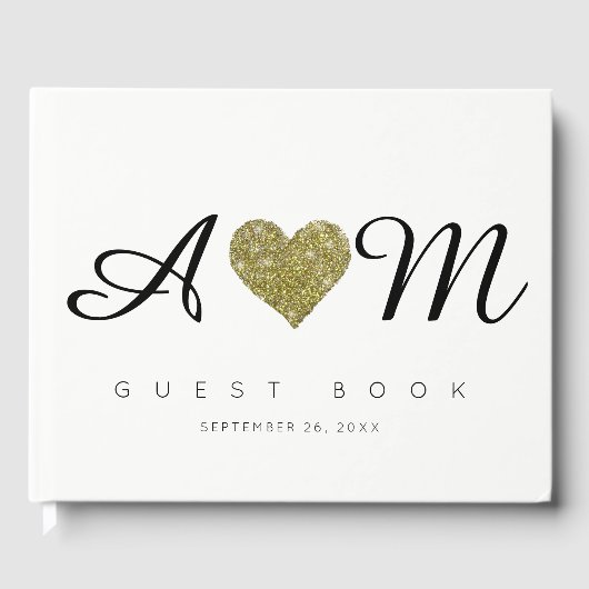 思い出に残るイベントのための素敵なゲスト結婚ブック ゲストブック (正面)