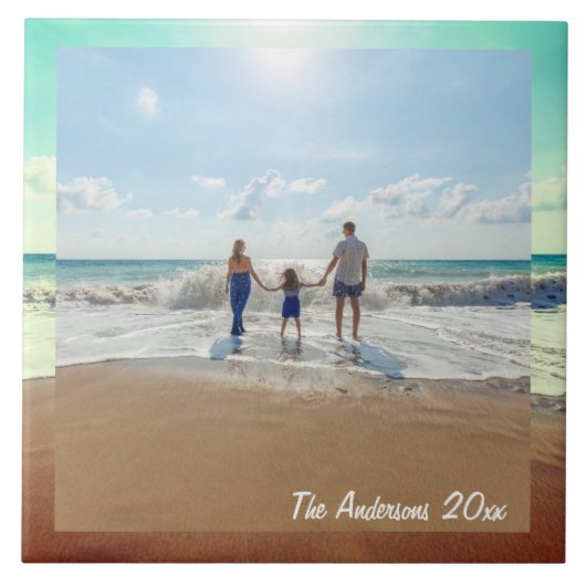 思い出に残るカスタム家族の写真を作成 タイル (正面)