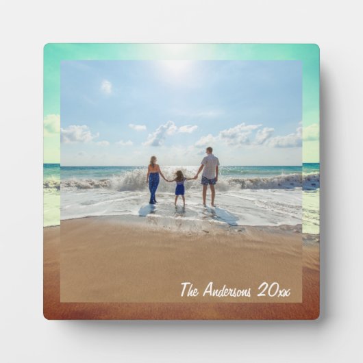 思い出に残るカスタム家族の写真を作成 フォトプラーク (正面)