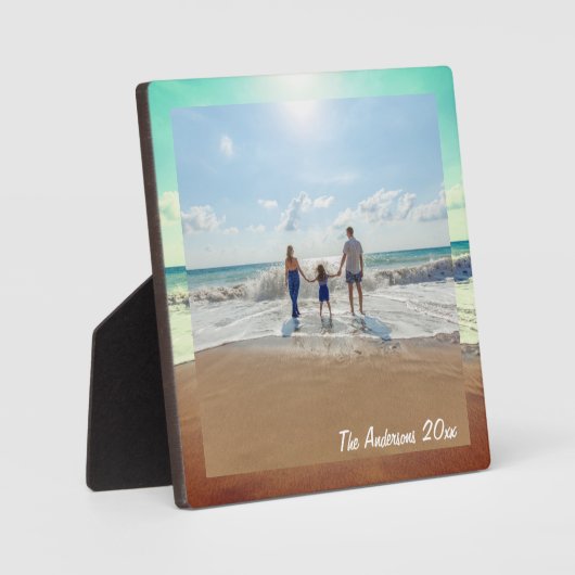 思い出に残るカスタム家族の写真を作成 フォトプラーク (正面)