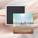 思い出に残るカスタム家族の写真を作成 マグネット<br><div class="desc">自分の思い出にカスタム残る家族の写真マグネットを作成</div>