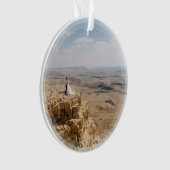 思い出に残るカスタム自分の写真を結婚作成する オーナメント (正面)