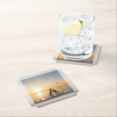 思い出に残るカスタム自分の写真を結婚作成する ペーパーコースター (インサイチュ)