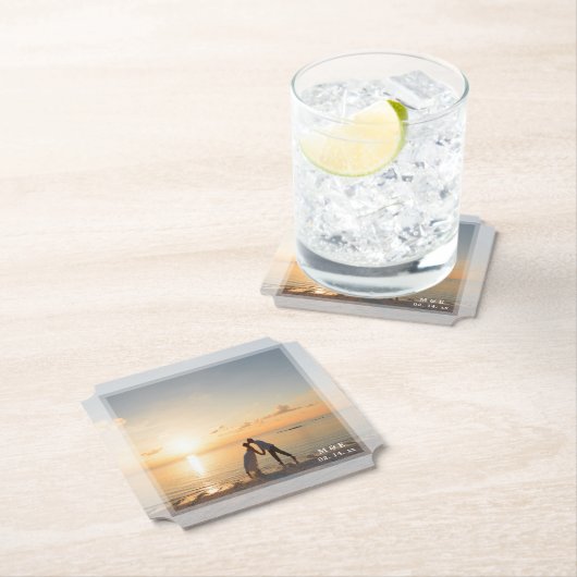 思い出に残るカスタム自分の写真を結婚作成する ペーパーコースター (インサイチュ)