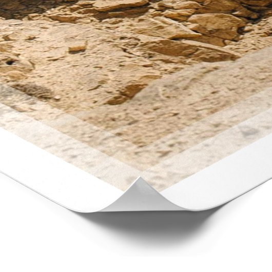 思い出に残るカスタム自分の写真を結婚作成する ポスター (角)