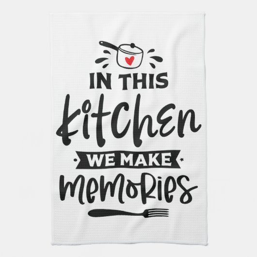 思い出に残るキッチンの瞬間 キッチンタオル (縦)
