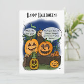 思い出に残るハロウィン フラット カード (スタンド正面)