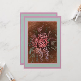 思い出に残るローズの招待状 招待状