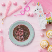 思い出に残るローズ ペーパープレート (パーティー)