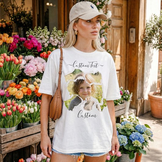 思い出に残る子供用のレトロな子供の写真入りグッズ トライブレンドＴシャツ