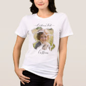 思い出に残る子供用のレトロな子供の写真入りグッズ トライブレンドＴシャツ (正面)
