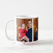 思い出に残る家族のクリスマスフォトマグカップ コーヒーマグカップ (左)