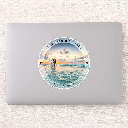 思い出に残る新しい写真結婚を作結婚成する シール (コンピューター)