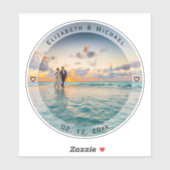 思い出に残る新しい写真結婚を作結婚成する シール (シート)