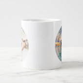 思い出に残る新しい写真結婚を作結婚成する ジャンボコーヒーマグカップ (正面)