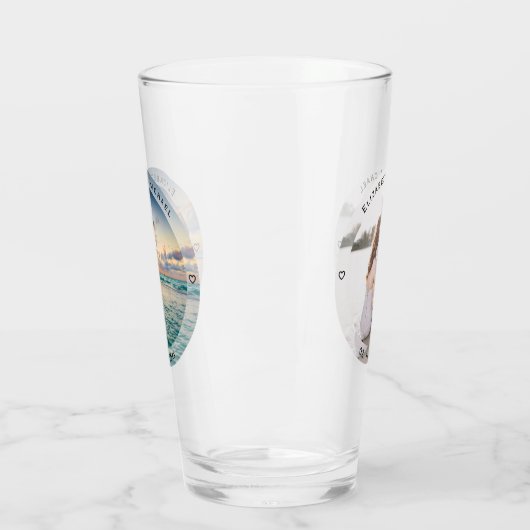 思い出に残る新しい写真結婚を作結婚成する タンブラーグラス (左)