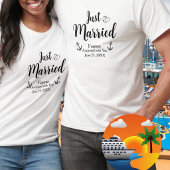 思い出に残る新婚旅行の特別なギフトをカスタマイズ Tシャツ