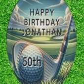 思い出に残る50番目の誕生日ゴルフお祝い ペーパープレート