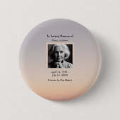 思い出に沈む夕日葬儀記念記念の記念 缶バッジ (正面)