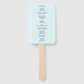 思い出に浮かぶ青エレガントい葬式 ハンドファン (裏面)