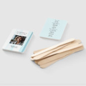 思い出に浮かぶ青エレガントい葬式 ハンドファン (組立なし)