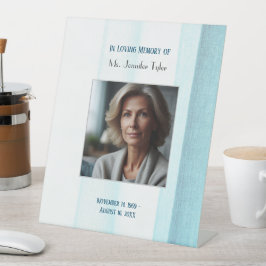 思い出に浮かぶ青エレガントい葬式 台座サイン