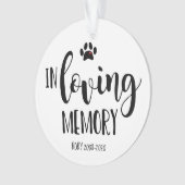 思い出に満ちた写真を愛するペットの記念クリスマスツリー オーナメント (正面)