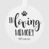思い出に満ちた写真を愛するペットの記念クリスマスツリー オーナメント (正面)