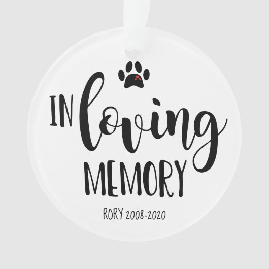 思い出に満ちた写真を愛するペットの記念クリスマスツリー オーナメント (正面)