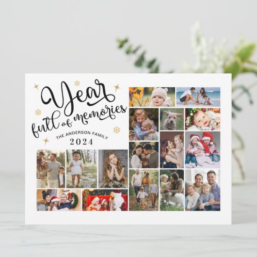 思い出に満ちた年フォトコラージュのレビュー年 (スタンド正面)