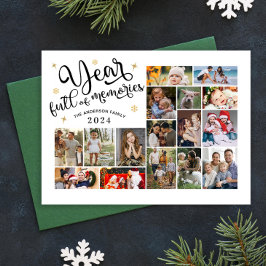 思い出に満ちた年フォトコラージュのレビュー年