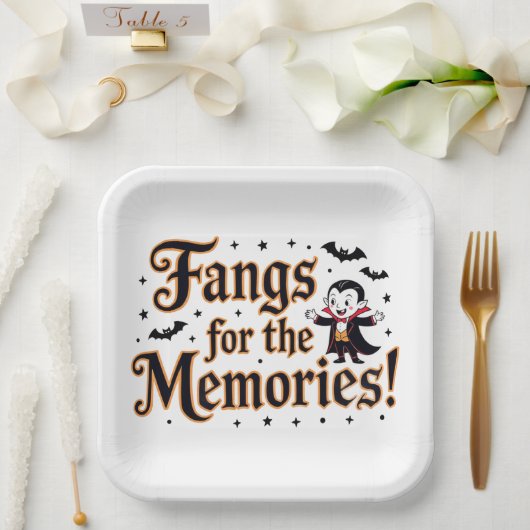 思い出に牙を剥く ペーパープレート (ウェディング)