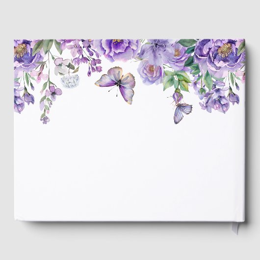 思い出に紫の花を愛して ゲストブック (裏面)