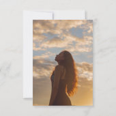 思い出に緑の水色を葬式 サンキューカード (裏面)