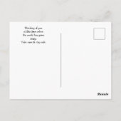 思い出のあなたが愛おしい悲しいゴールデンレトリバーのペット ポストカード (裏面)