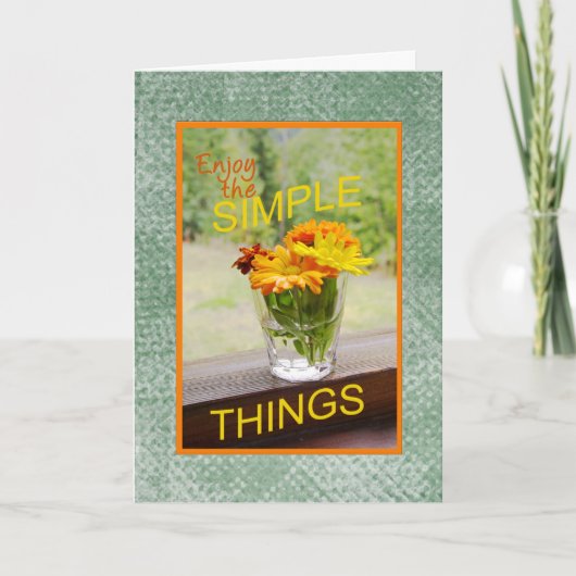 思い出のあなたへ モチベーション デイジー オーダーメイド フォト カード (正面)